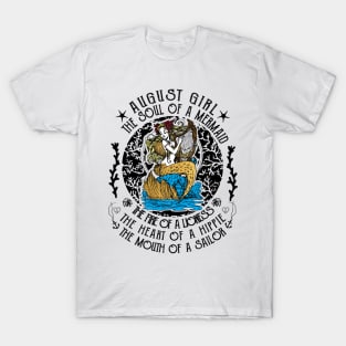 August Girl The Soul Of A Mermaid Vintage T-Shirt